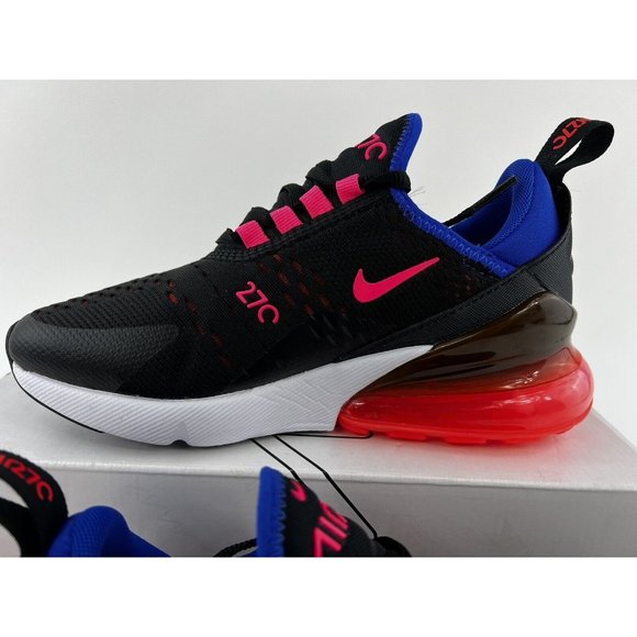 Nike Air Max 270 Black Bright Crimson Women's Size 5 Sneakers Shoes DZ4407-600 - Picture 6 of 10
